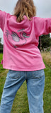 Women's Classic Dodo Boatneck Sweatshirt - Fuschia Pink