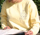 Women's 'Speckle Dodo' Sweatshirt - Butter - Flying Dodo Clothing Company Cornwall