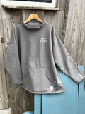 Men's Boatneck Sweatshirt - Pebble Grey