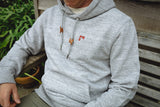 Men's Organic Cotton Heavyweight 'Bolster' Hoodie - Granite - Flying Dodo Clothing Company Cornwall