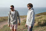 Men's Organic Cotton Heavyweight 'Bolster' Hoodie - Granite - Flying Dodo Clothing Company Cornwall